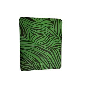 Burga Green Zebra Print Tablet 12.9 Inch/iPad Case – Stylish Protective Cover